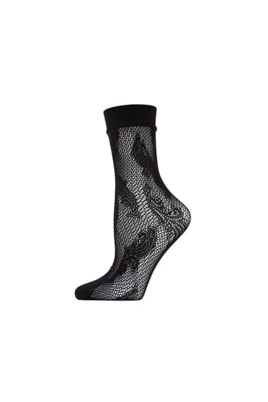 Plume Net Crew Socks sold by Natori