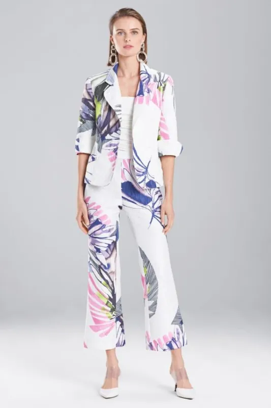 Botanical Palms Cropped Jacket sold by Natori