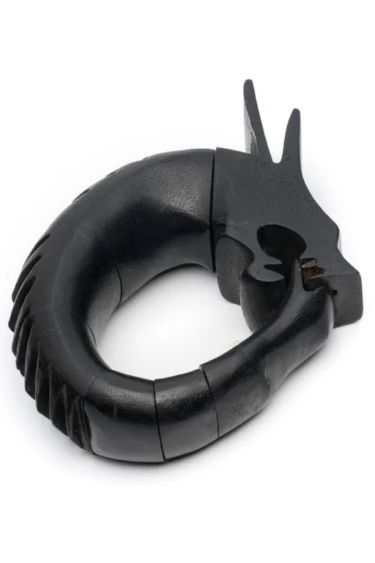 Acacia Wood Spiked Dragon Bracelet sold by Natori