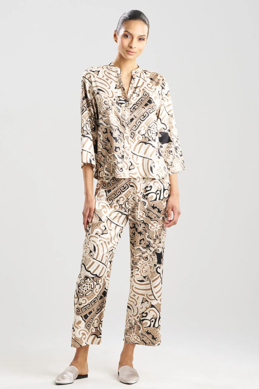 Kaleidoscope Satin Mandarin PJ sold by Natori