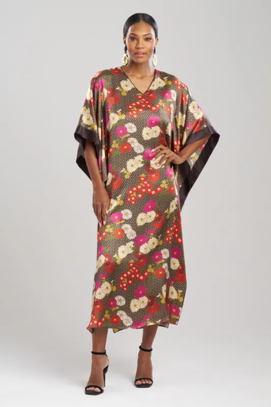 Agathe Kimono Sleeve Silk Caftan sold by Natori