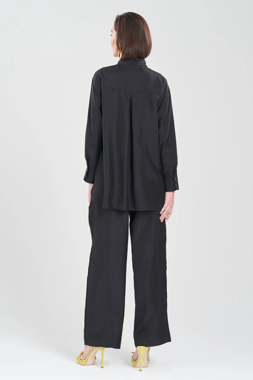 Shinjo Habotai Embroidered Silk Top sold by Natori product image thumbnail 2