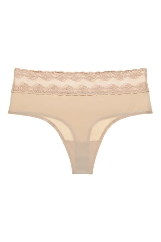 Bliss Perfection One-Size High Rise Thong sold by Natori