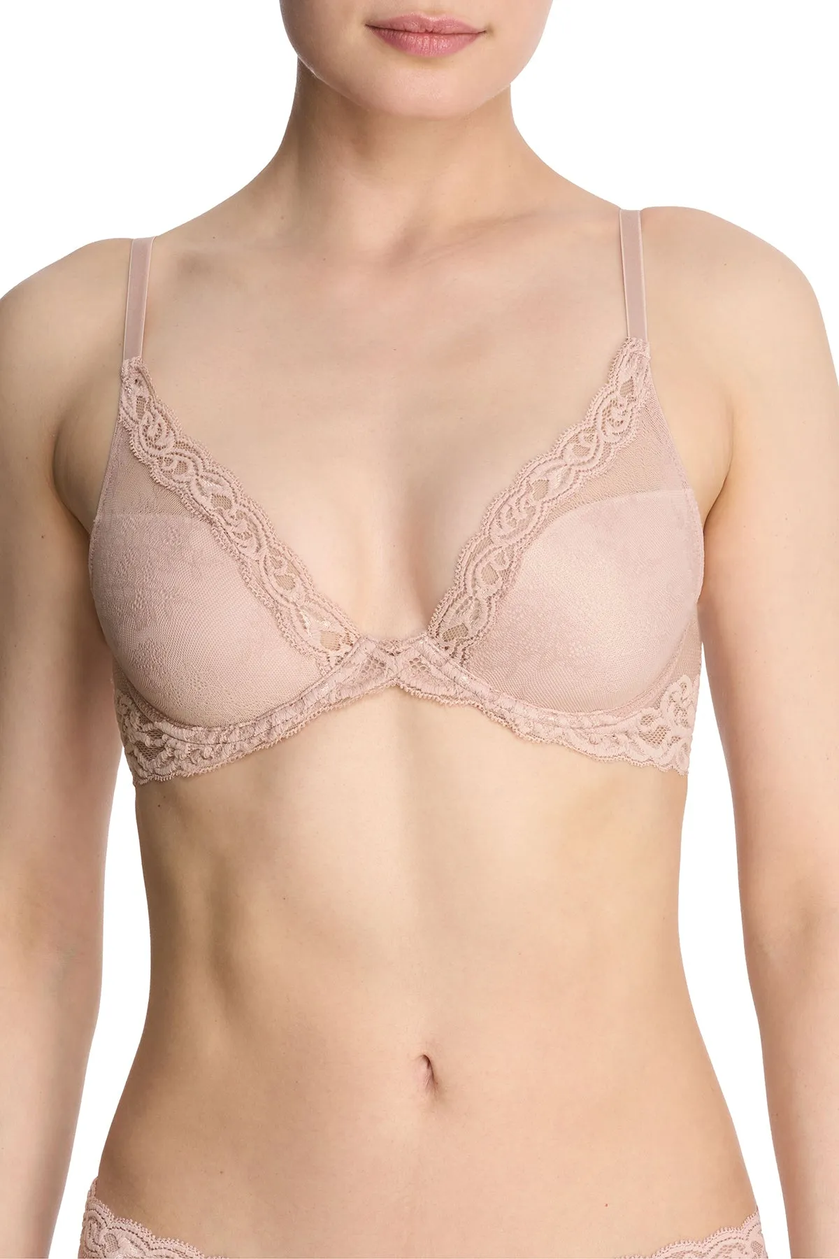 Feathers Plunge T-Shirt Bra sold by Natori