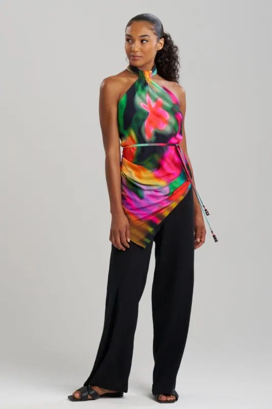 Floral Mirage Printed Rayon Scarf Top sold by Natori