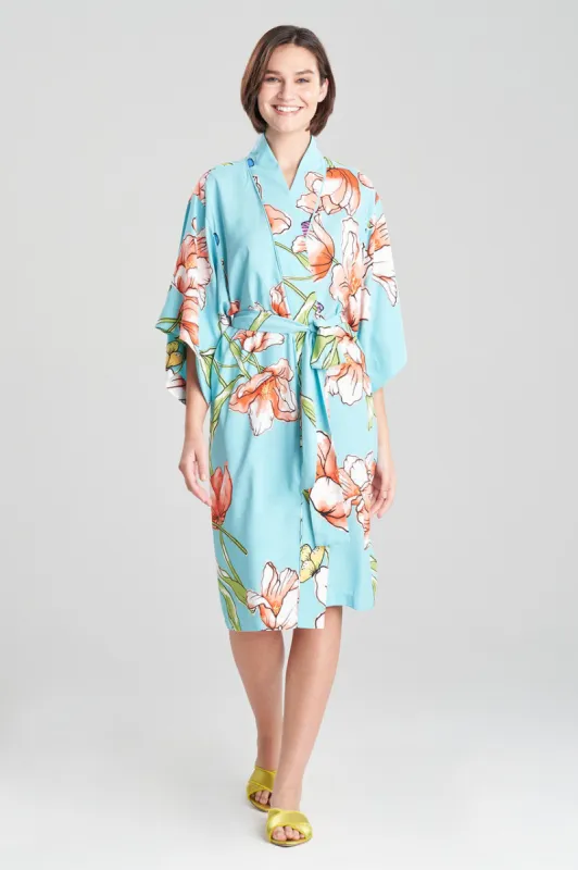 Wild Poppy Wrap sold by Natori