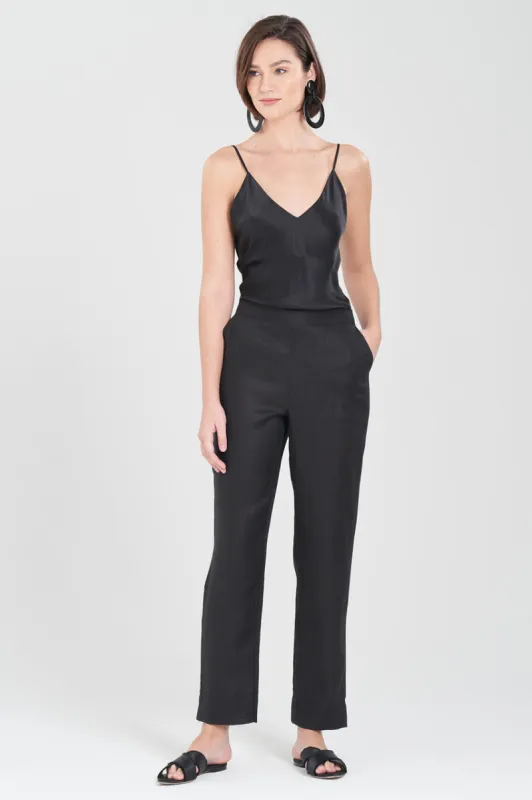 Linen Straight Leg Pants sold by Natori