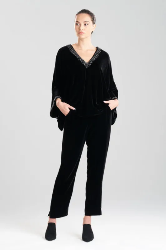 Velvet Kimono Embellished Top sold by Natori