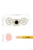 Infinity 14K Gold with Black & White Diamond Three Stone Halo Necklace sold by Natori