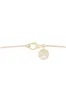 Infinity 14K Gold with Black & White Diamond Three Stone Necklace sold by Natori