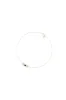 Infinity 14K Gold with Black & White Diamond Three Stone Necklace sold by Natori
