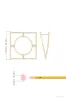Infinity 14K Gold Geometric Hoop Earrings sold by Natori