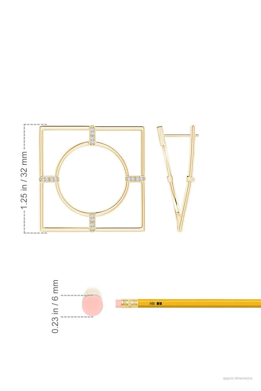 Infinity 14K Gold Geometric Hoop Earrings sold by Natori product image thumbnail 2
