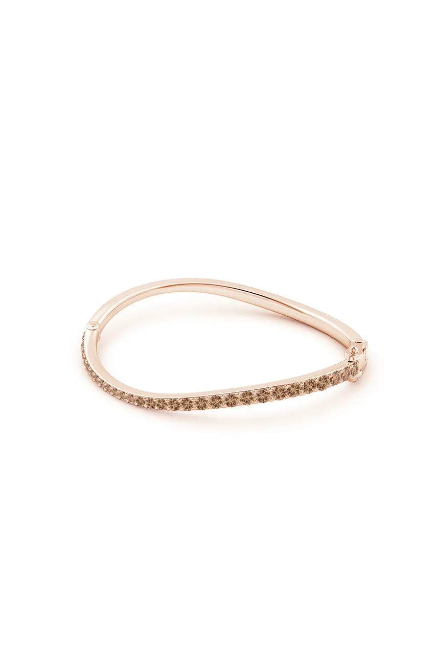Shangri-La Brushstroke 14K Gold and Coffee Diamond Full Bracelet sold by Natori product image thumbnail 3