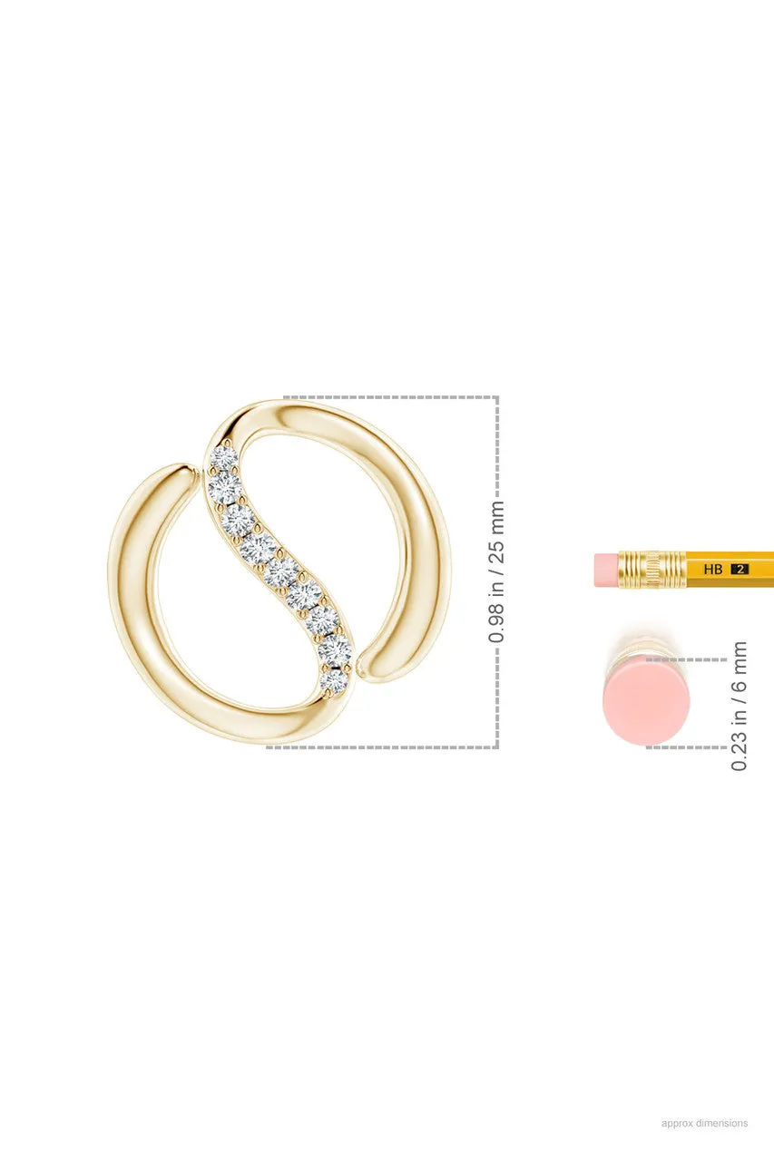 Shangri-La Yin-Yang 14K Gold and Diamond Knot Chain Pendant Necklace sold by Natori product image thumbnail 4