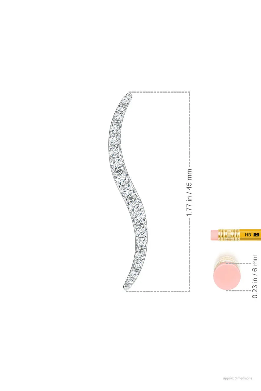 Shangri-La Brushstroke 14k Gold and Diamond Brooch sold by Natori product image thumbnail 4