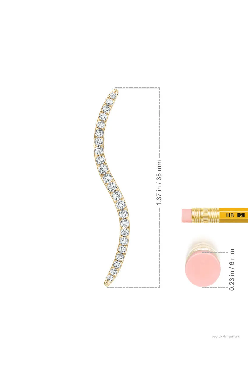 Shangri-La Brushstroke 14k Gold and Diamond Medium Pendant Necklace sold by Natori product image thumbnail 4