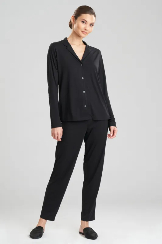 Shangri-La TENCEL™ Long Sleeve Notch PJ sold by Natori