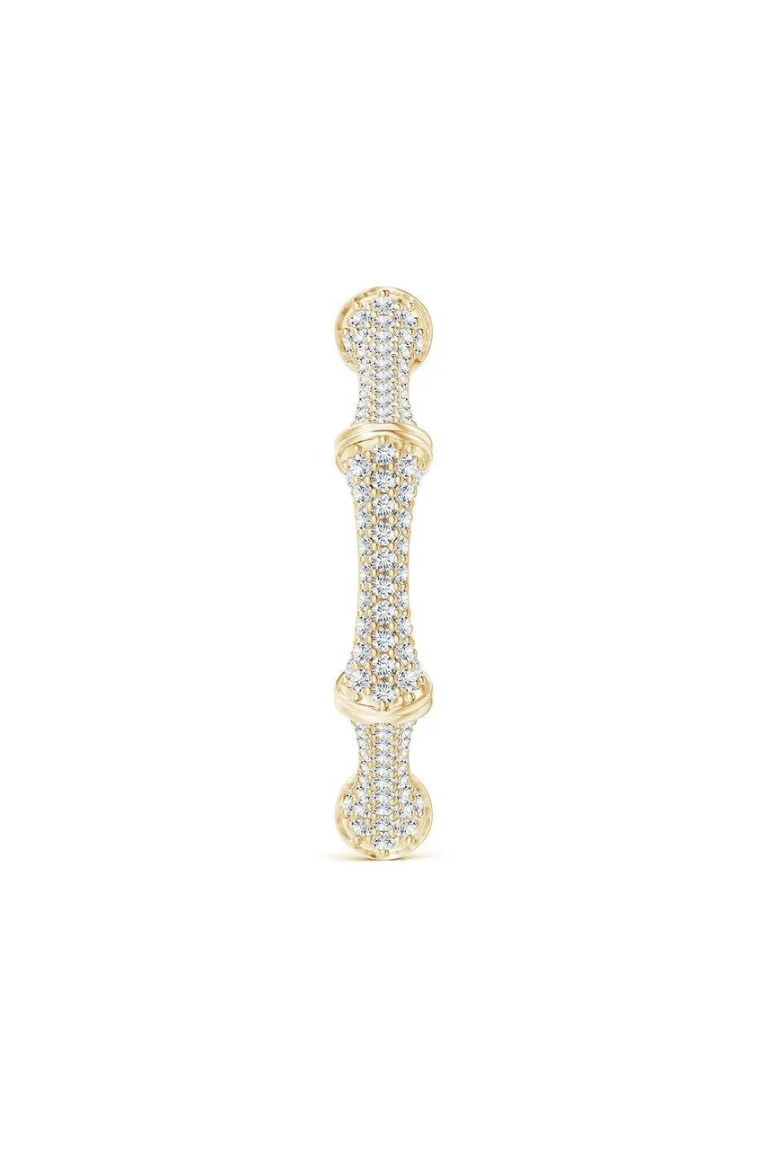 Indochine 14k Diamond Pave Bamboo Eternity Ring sold by Natori product image thumbnail 2