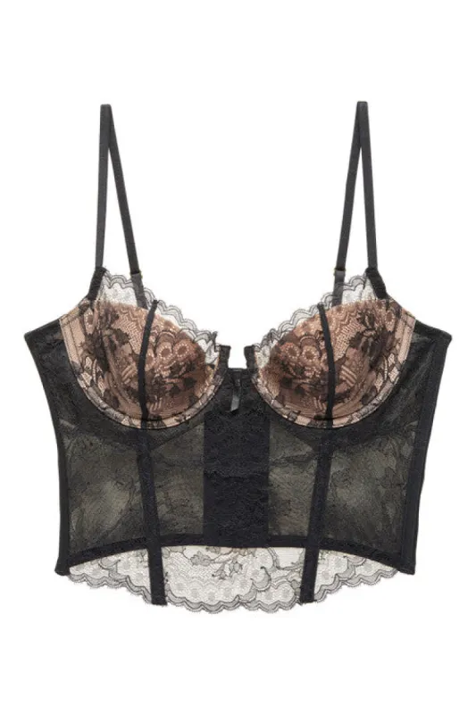 Chantilly Lace Bustier sold by Natori
