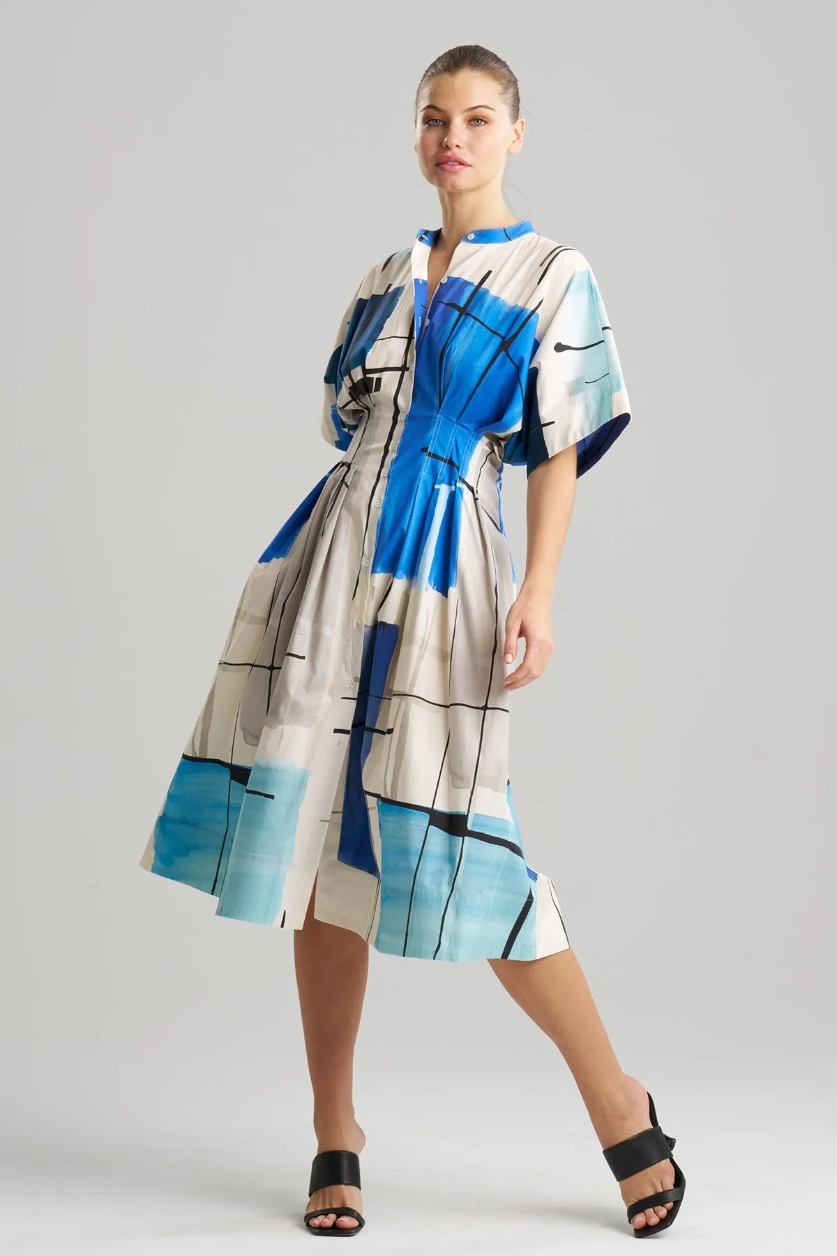 Sorairo Printed Cotton Poplin Dress sold by Natori