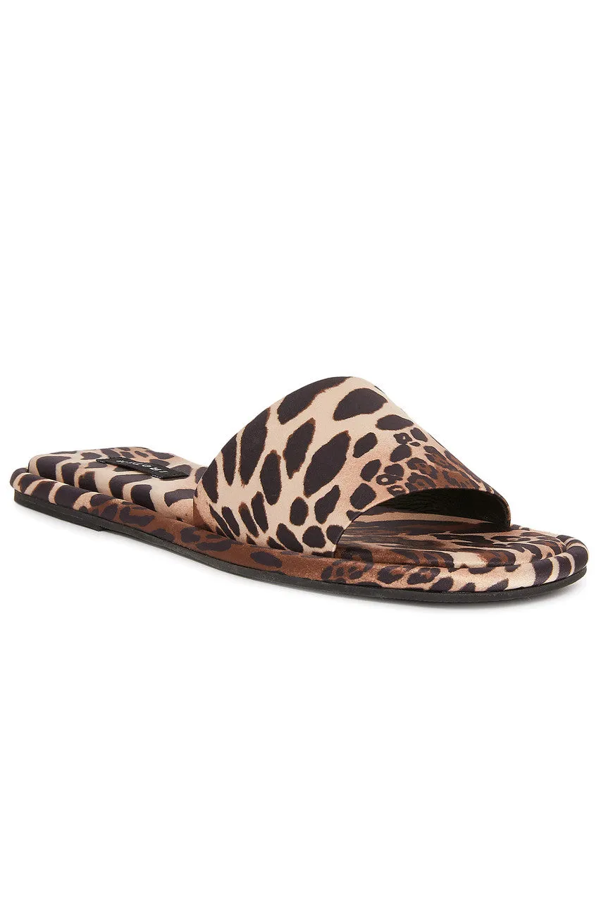 Radial Luxe Leopard Satin Slide sold by Natori