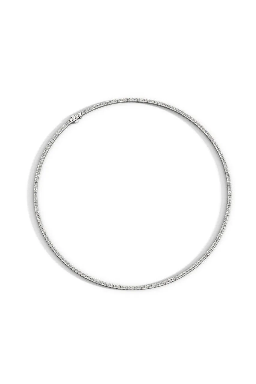 Shangri-La 14K Gold and Diamond Prong Set Tennis Necklace sold by Natori product image thumbnail 3