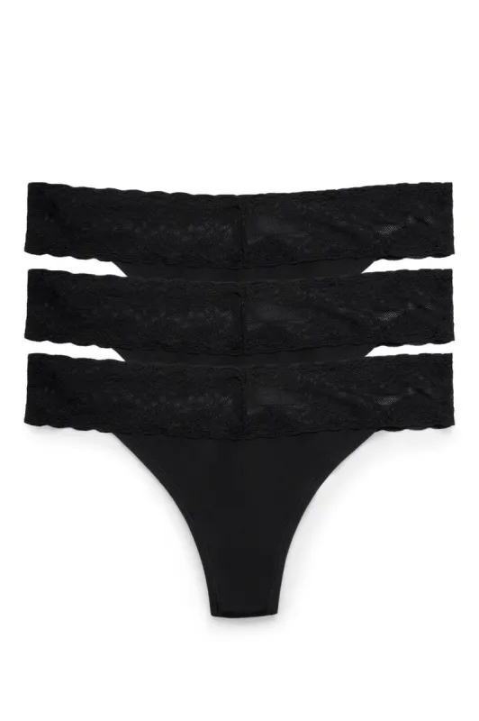 Bliss Perfection One-Size Thong 3-Pack sold by Natori