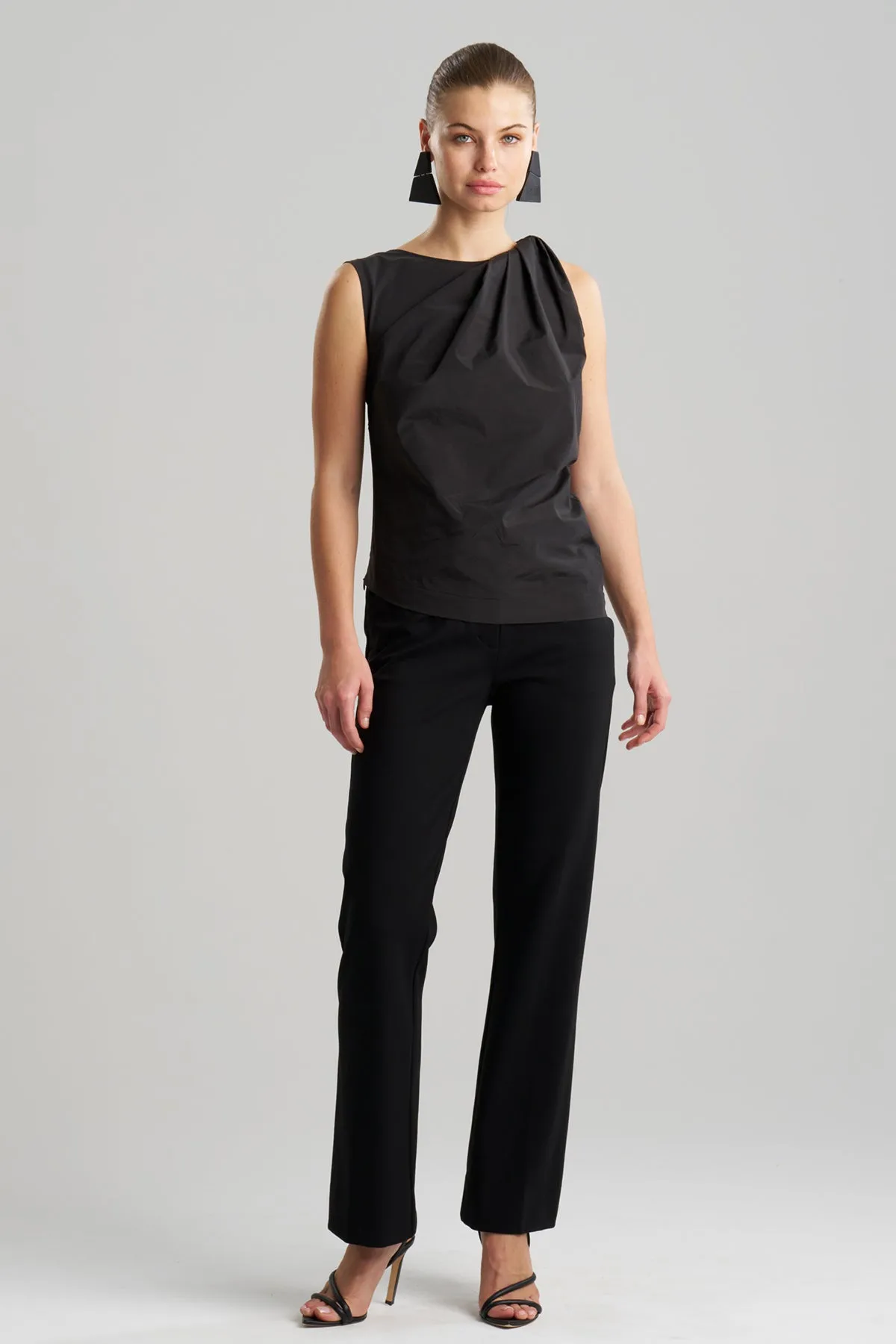 Techno Poplin Origami Top sold by Natori