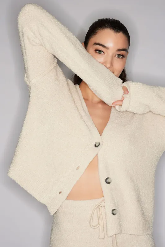 Luna Mellow Cropped Cardigan sold by Natori