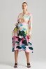 Akiko Printed Cotton Silk Twill Oversized Shirtdress sold by Natori