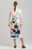 Akiko Printed Cotton Silk Twill Oversized Shirtdress sold by Natori
