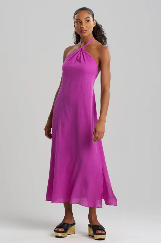 Cotton Gauze Halter Dress sold by Natori