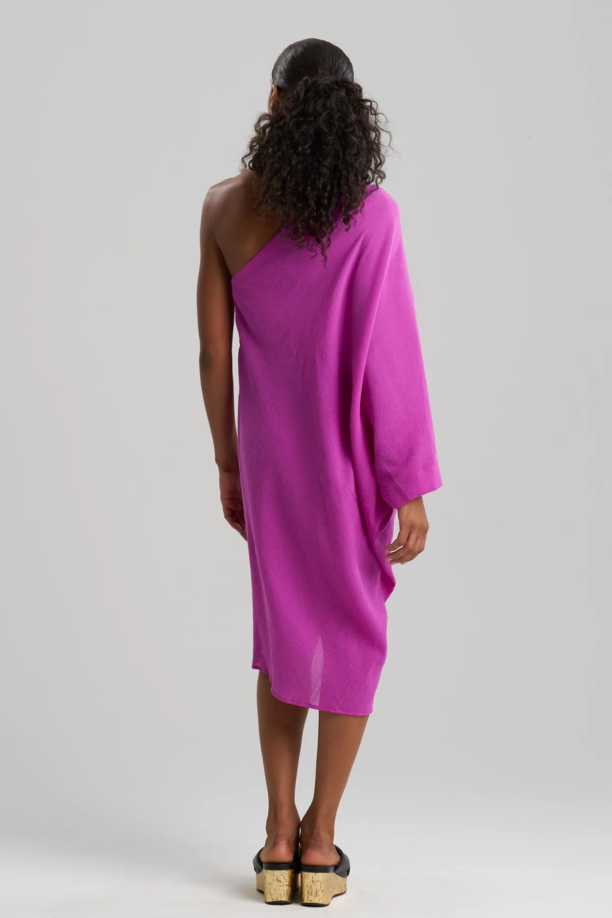 Cotton Gauze Applique One Shoulder Dress sold by Natori product image thumbnail 3