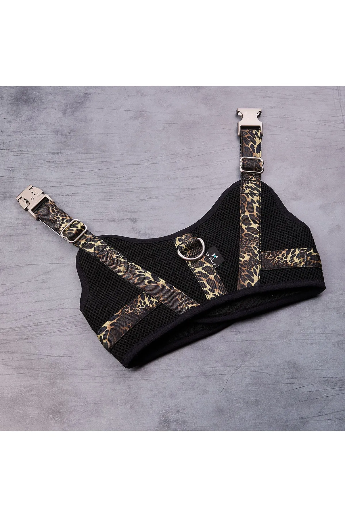 Luxe Leopard Dog Harness sold by Natori
