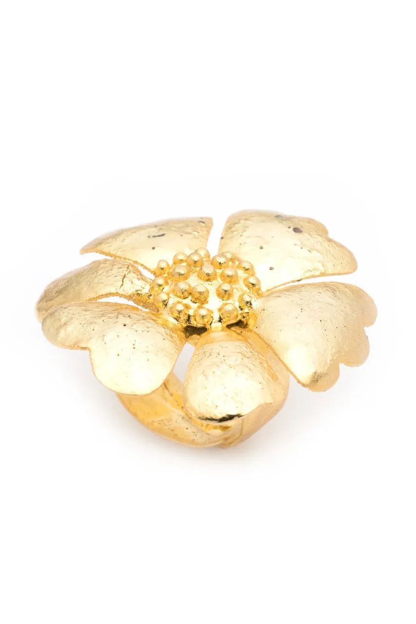 Gold Plated Brass Ring sold by Natori