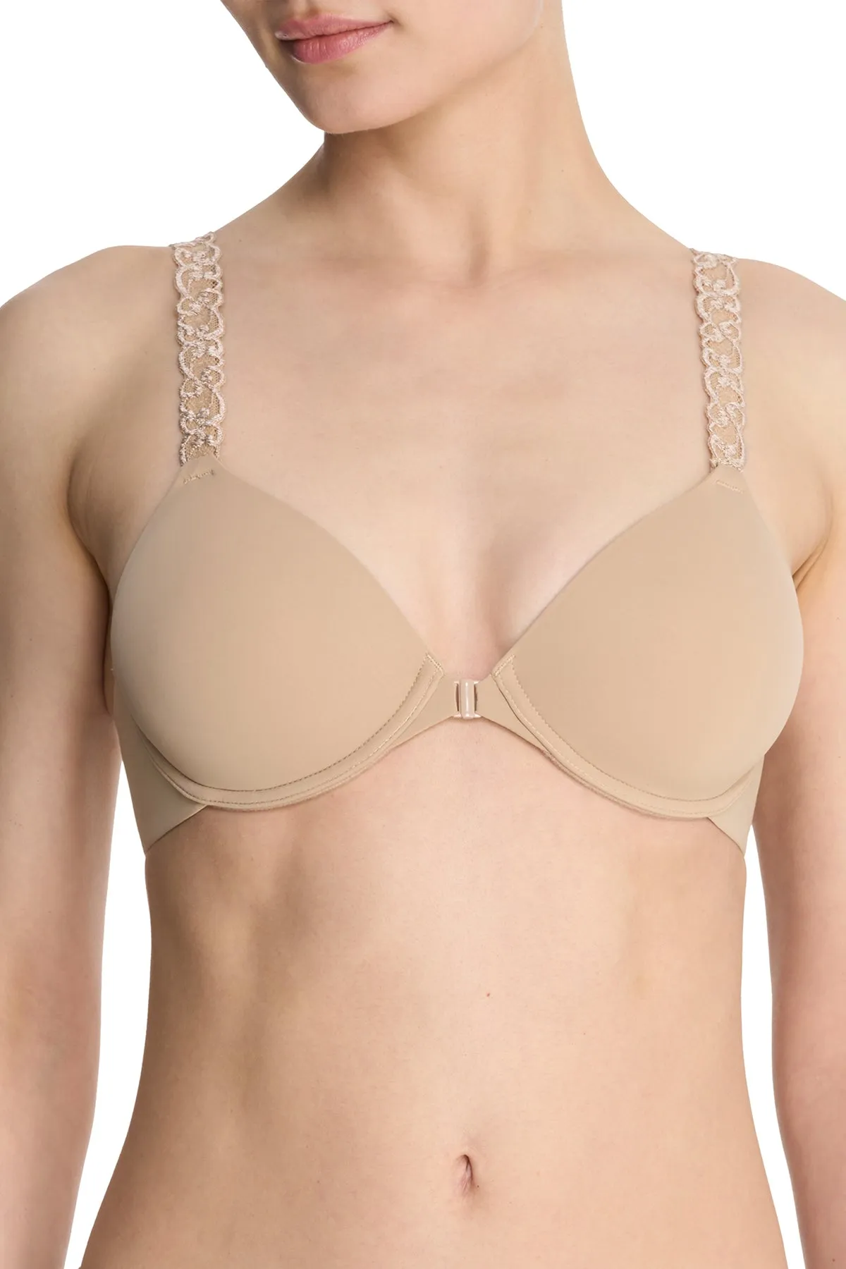 Pure Luxe Convertible Front Close Contour Underwire Bra sold by Natori product image thumbnail 2