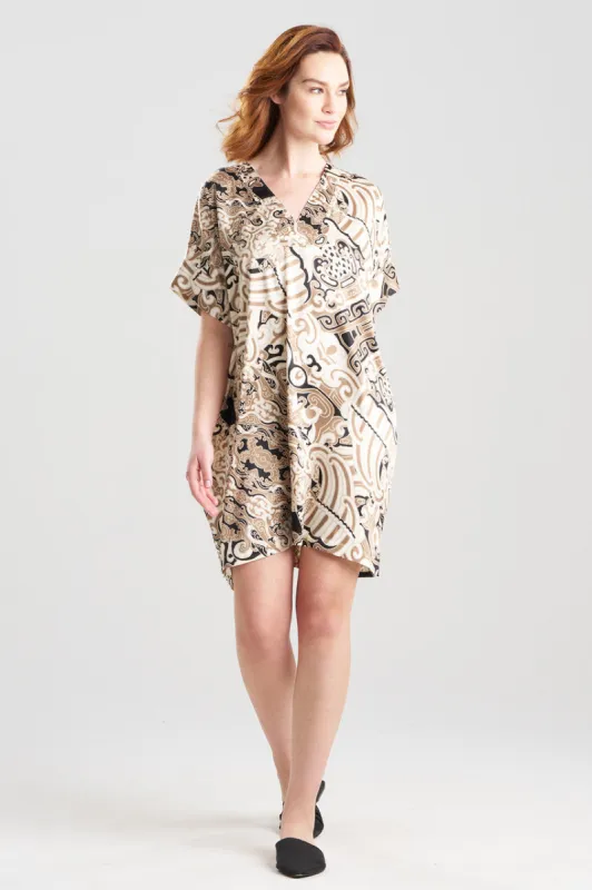Kaleidoscope Satin Sleepshirt made by Natori
