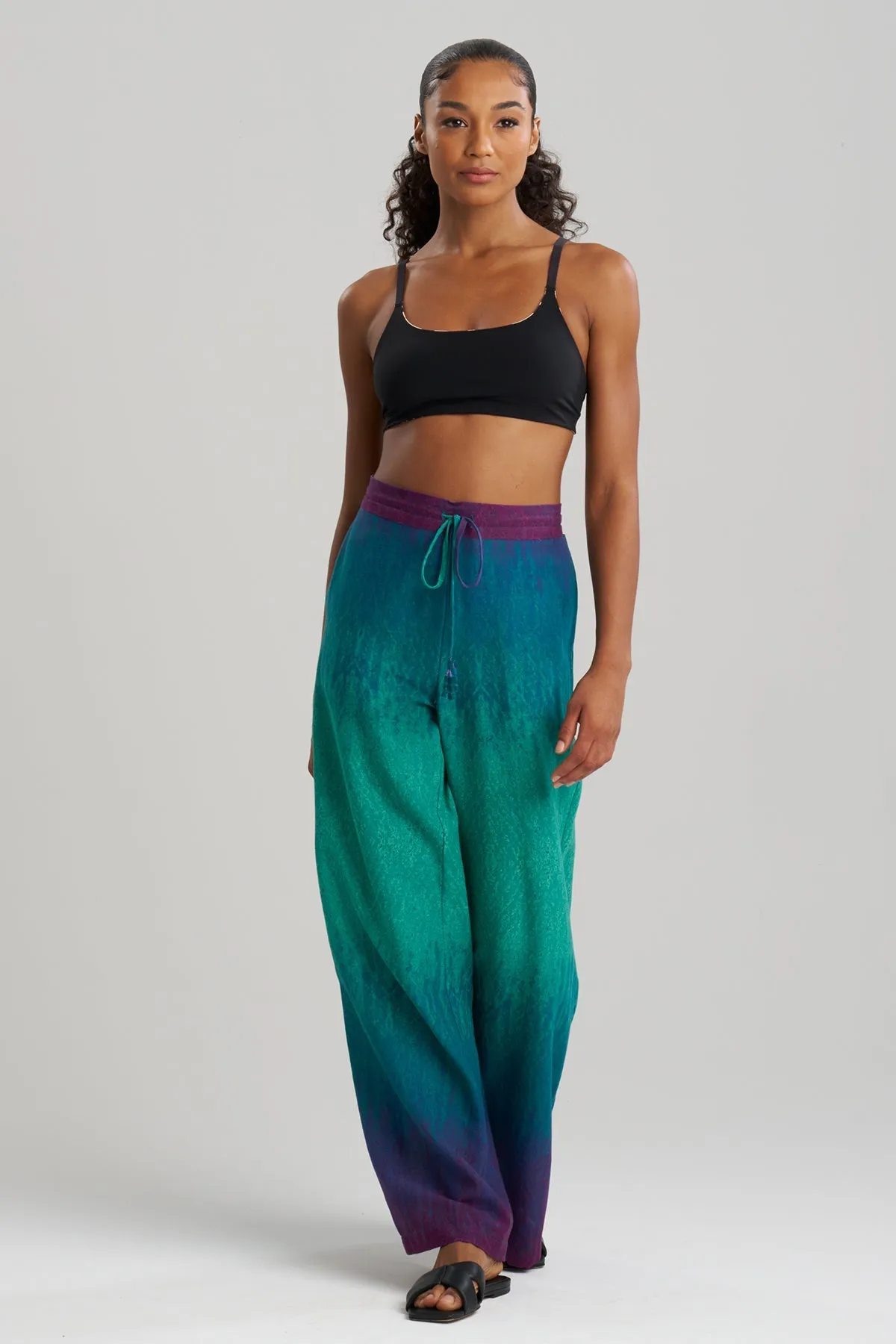 Ombre Printed Gauze Pants sold by Natori