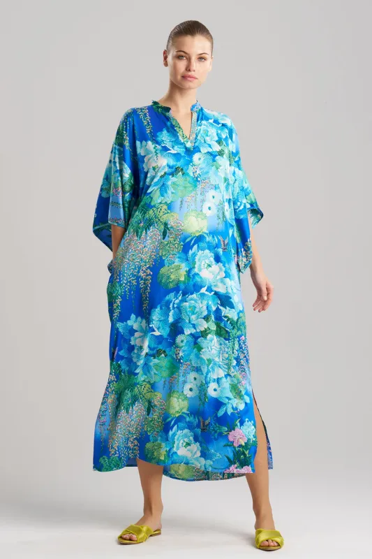 Wisteria Garden Butterfly Caftan sold by Natori