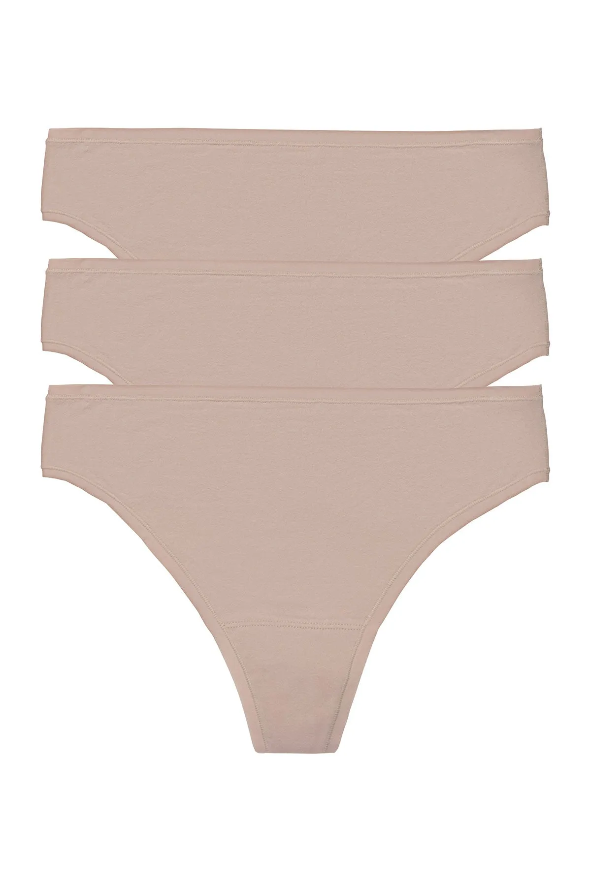 Bliss Bare Cotton Thong 3-Pack sold by Natori