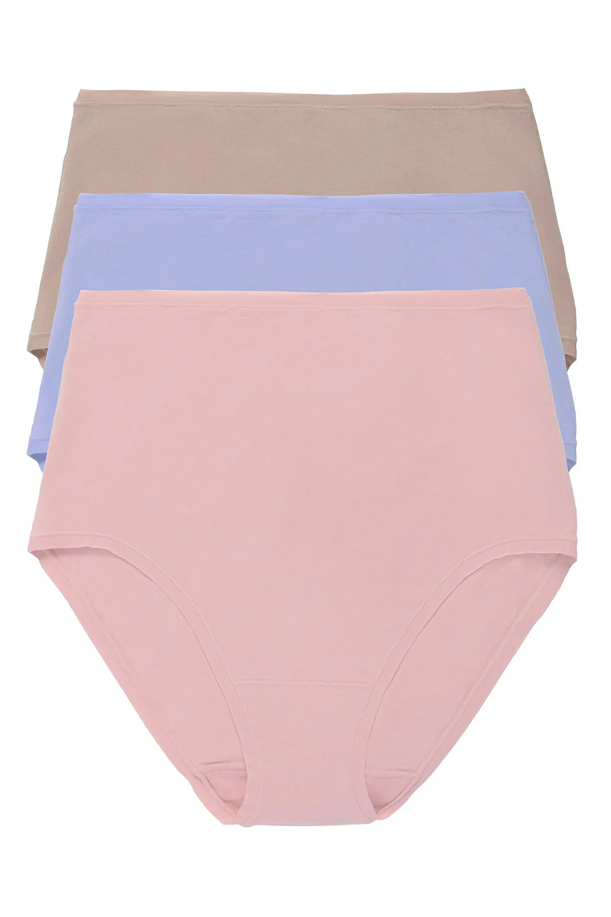 Bliss Bare Cotton High Waist Brief 3-Pack sold by Natori