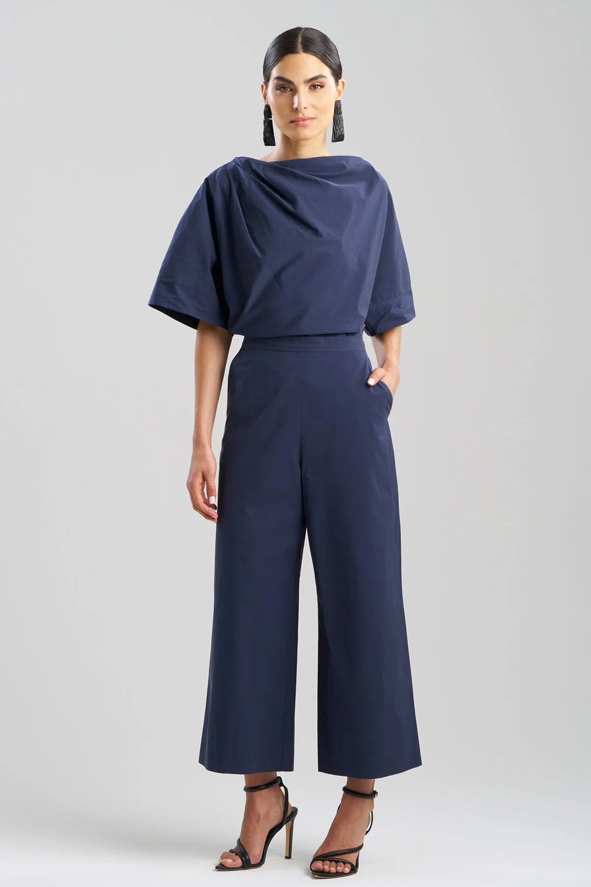Tech Cotton Taffeta Pull Over Cropped Pants sold by Natori product image thumbnail 2