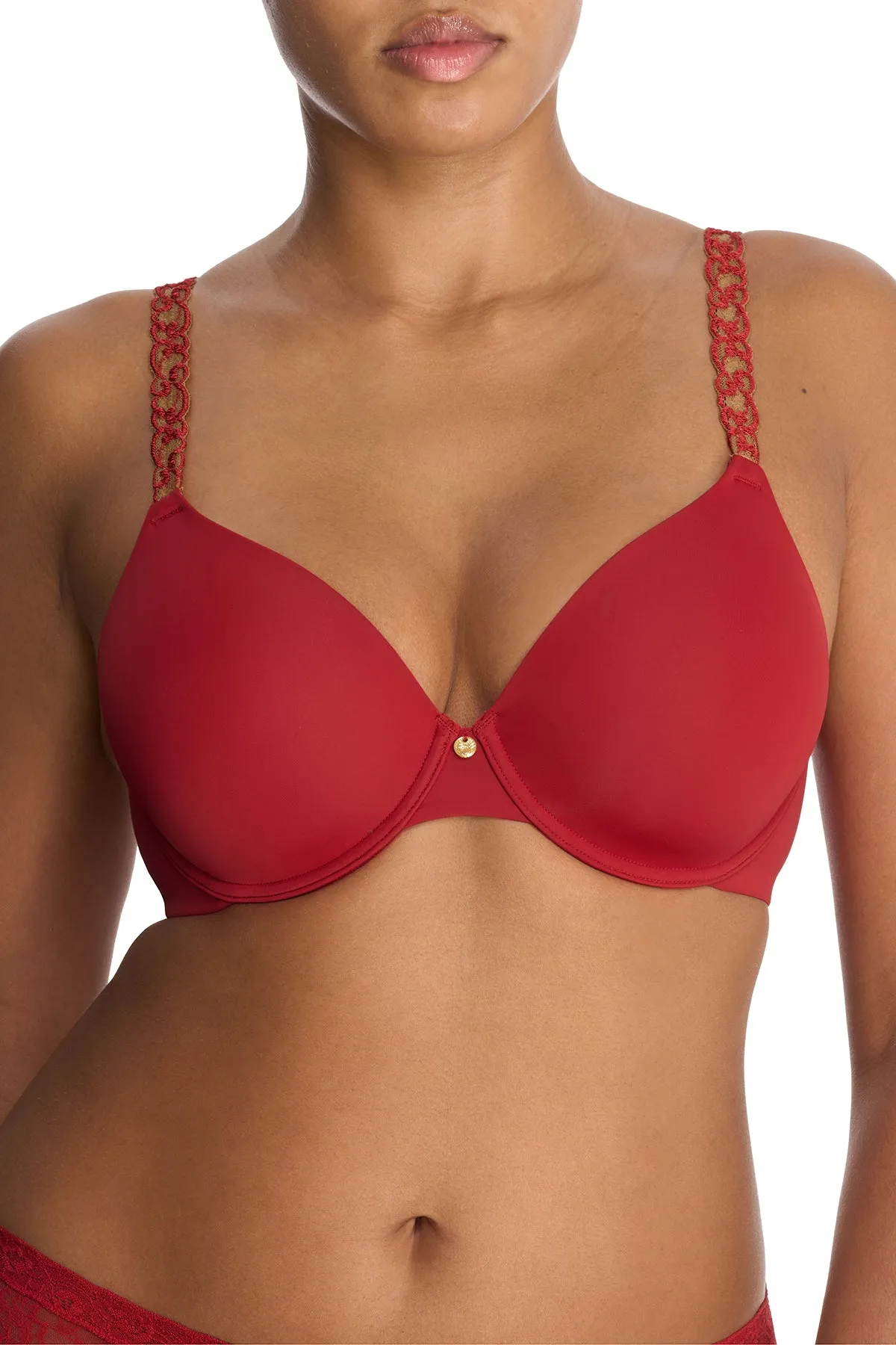 Pure Luxe Custom Coverage Contour Underwire Bra sold by Natori