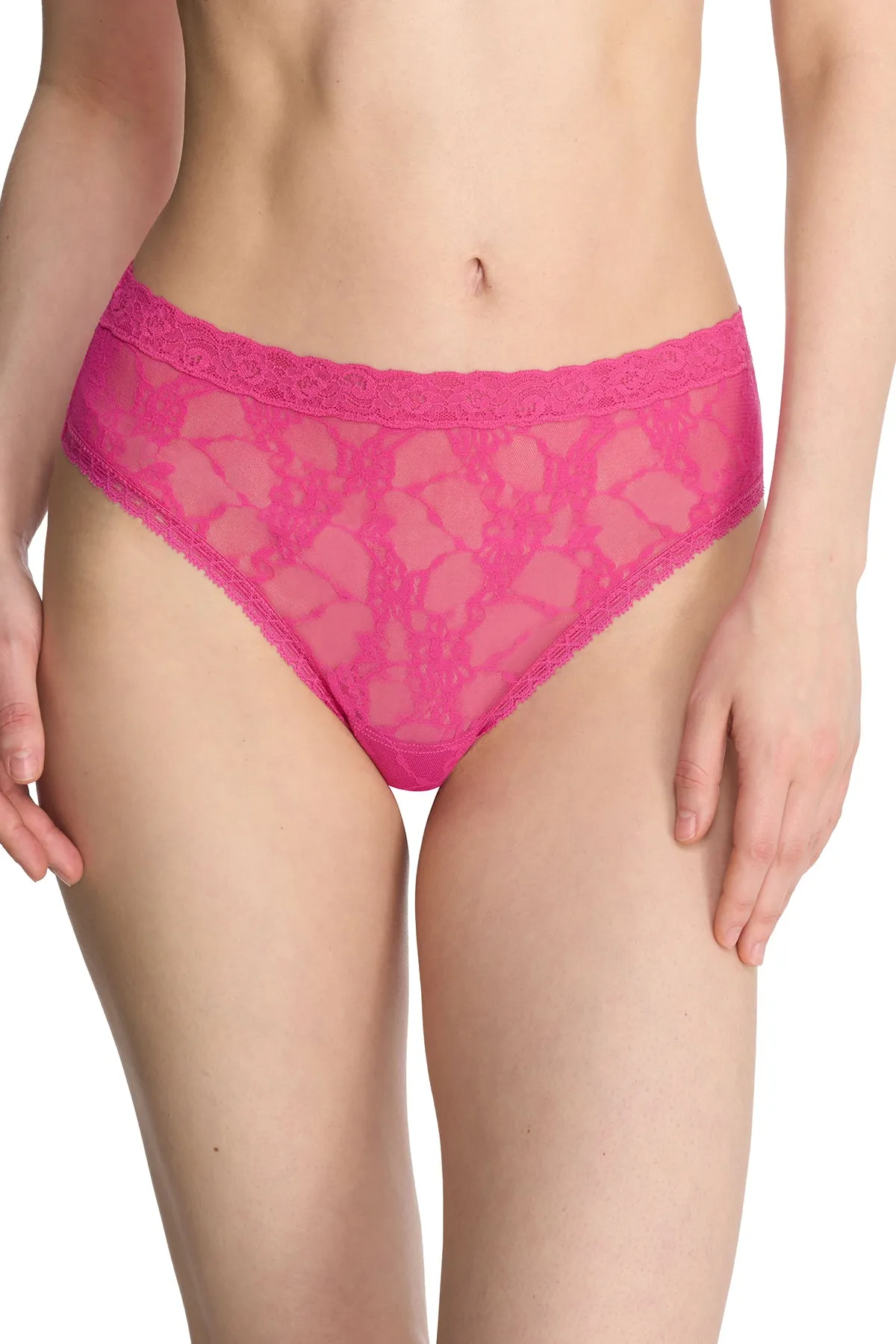 Bliss Allure One-Size Lace Thong sold by Natori