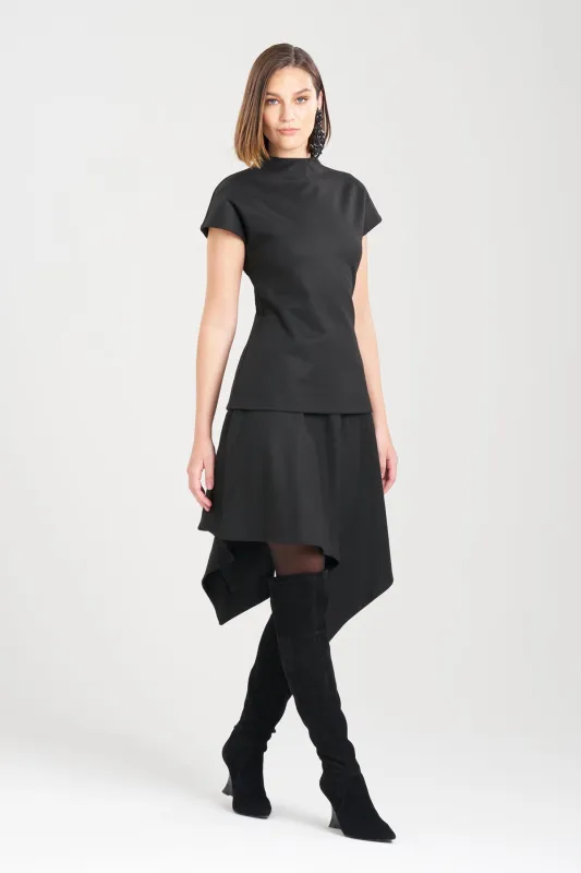 Double Jersey Funnel Neck Top sold by Natori