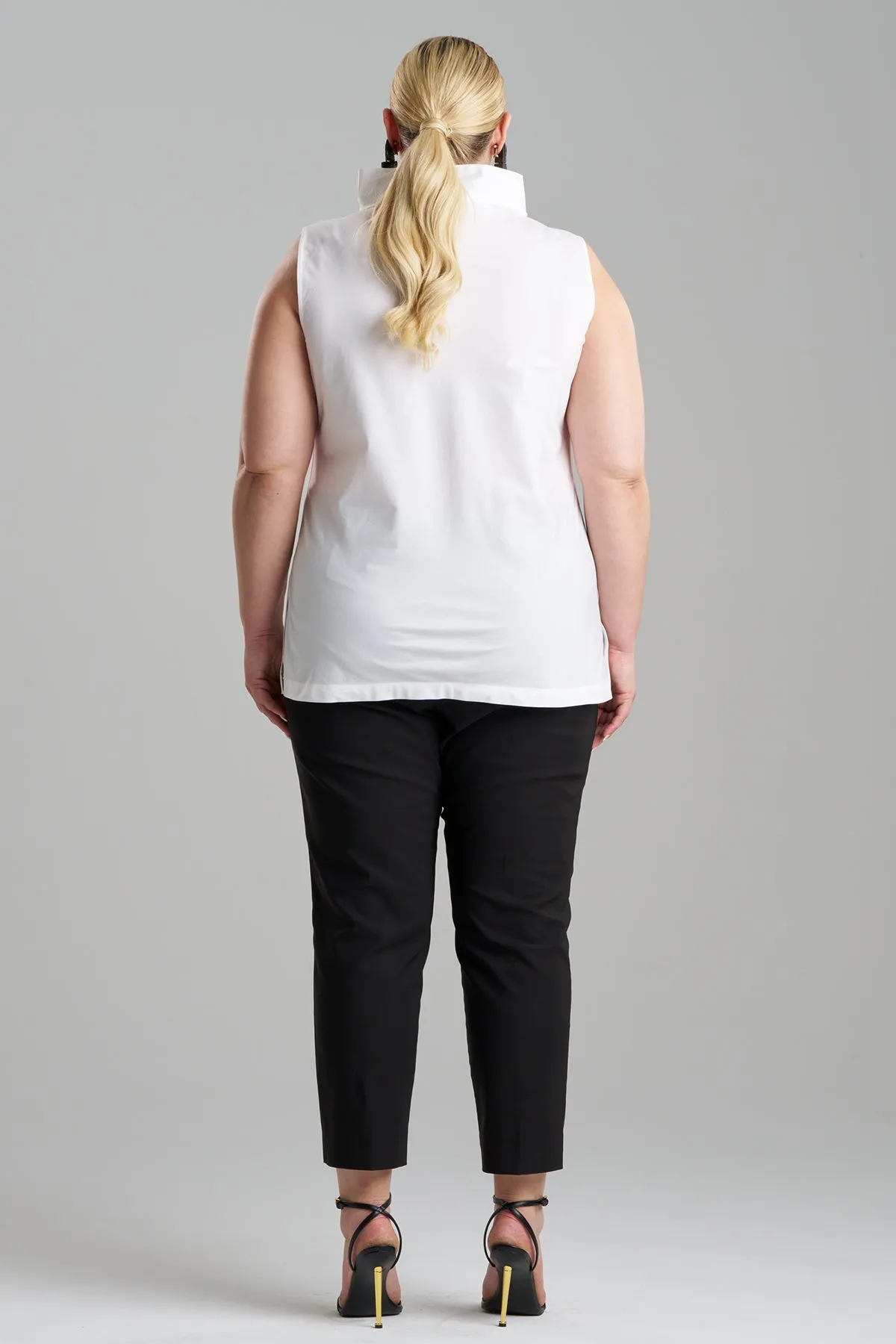 Cotton Poplin Funnel Neck Top sold by Natori product image thumbnail 5