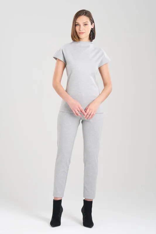 Double Jersey Funnel Neck Top sold by Natori