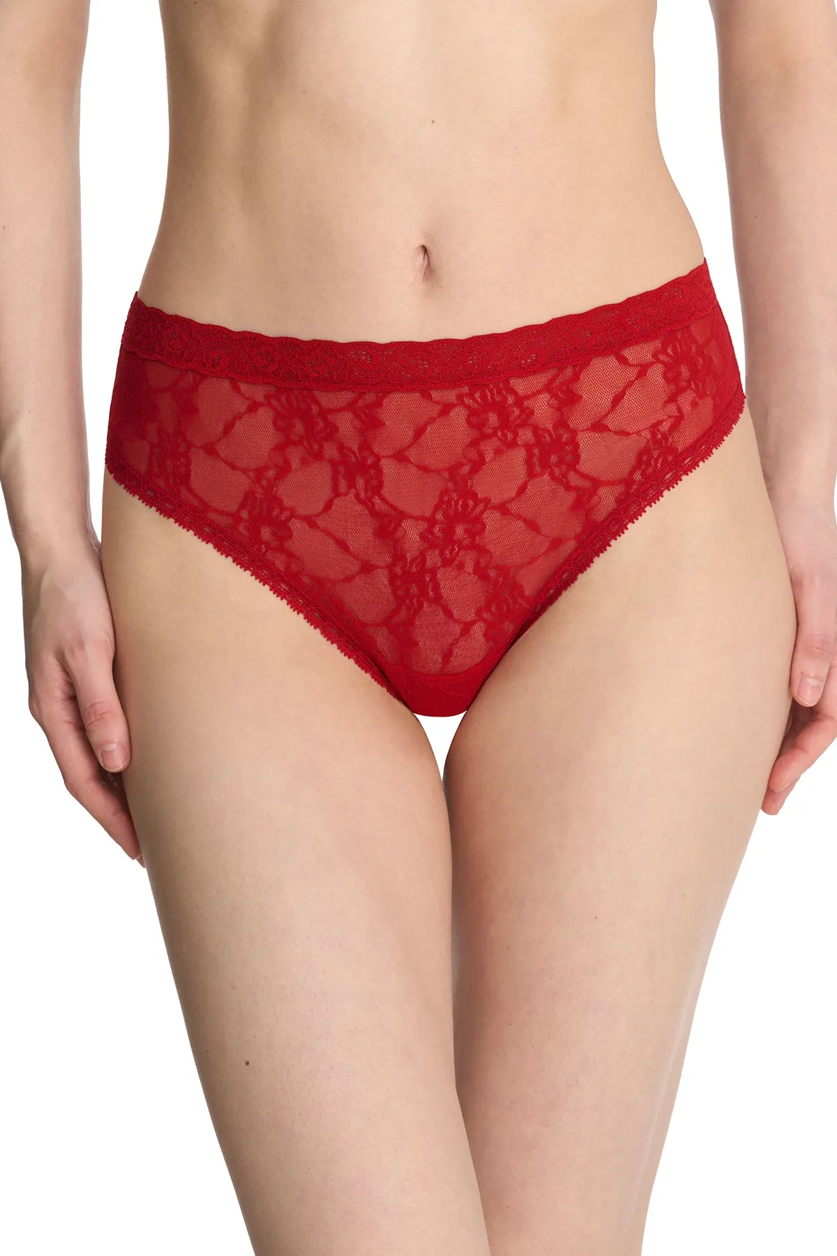 Bliss Allure One-Size Lace Thong sold by Natori