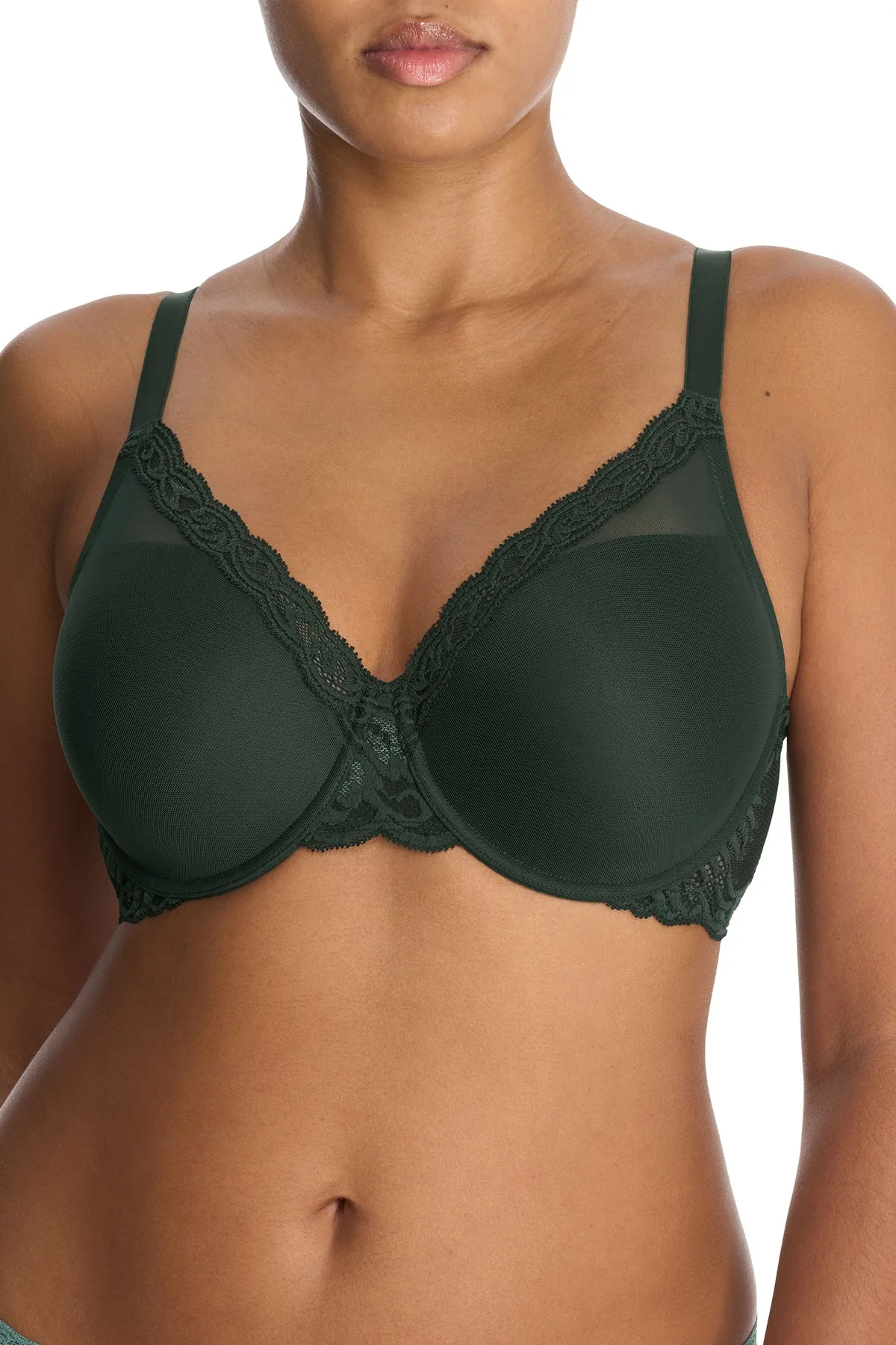 Feathers Full Figure Contour Underwire Bra sold by Natori